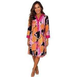Magari Made In Italy Womens Pink Abstract Dress Size Medium